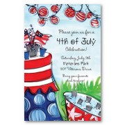 4th Of July Invitations, Lets Celebrate